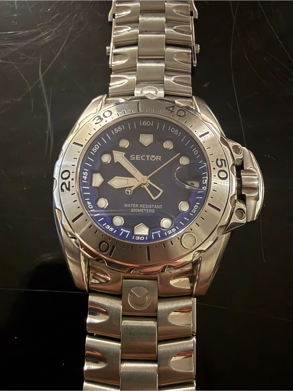 Sector 600 SS Divers Watch, Blue Dial 2653157035